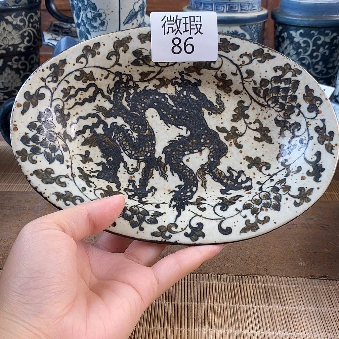 手工手绘青花高温陶瓷