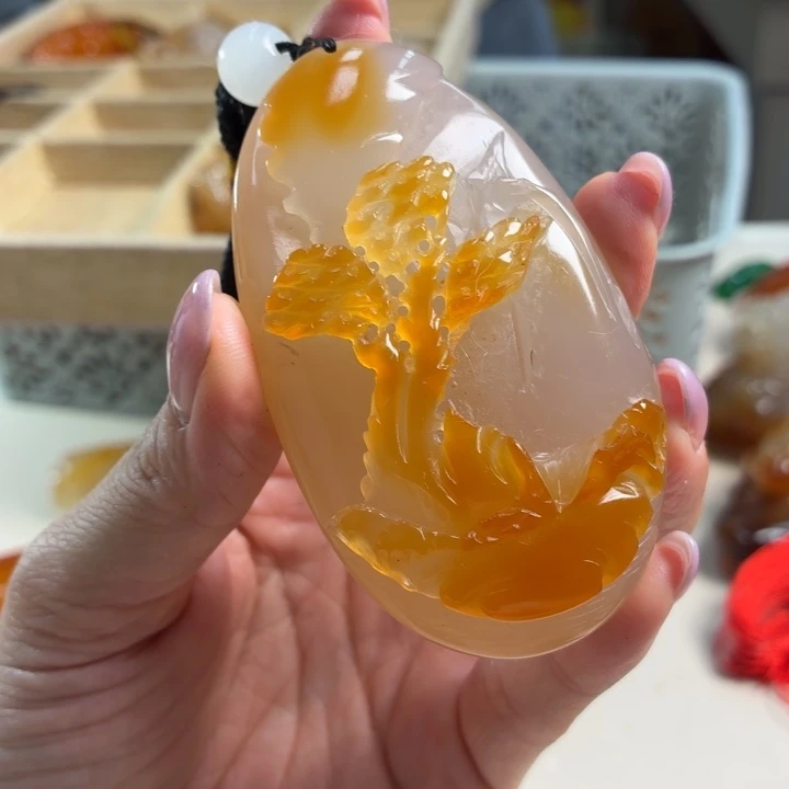 玛瑙/玉髓未镶嵌吊坠(不含链)