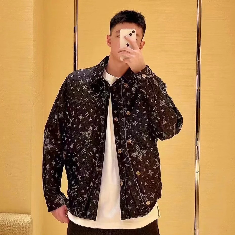 99新 LouisVuitton/路易威登 3709/满天星爆裂花Logo满 印夹克