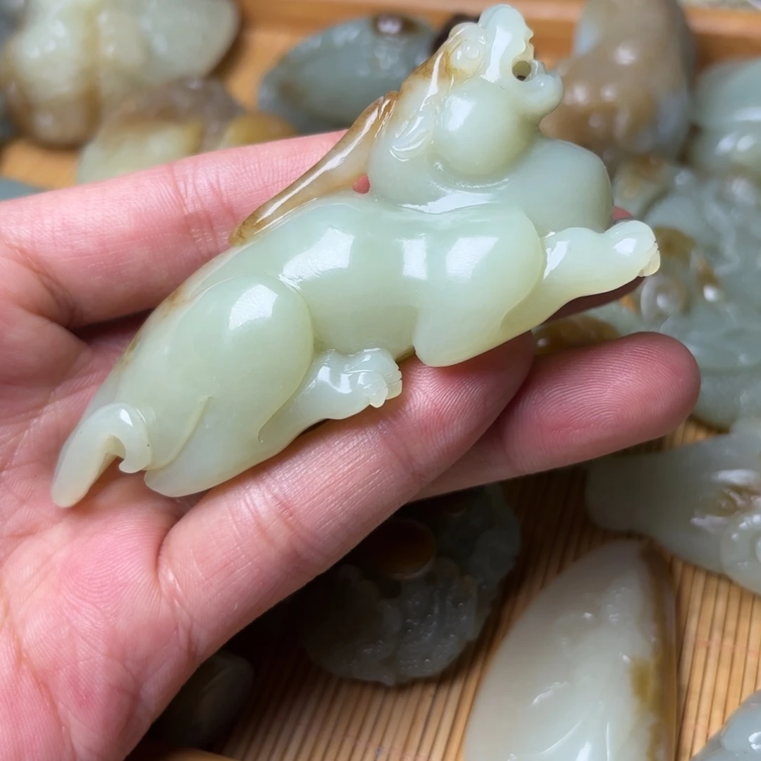 和田玉把件未镶嵌胖****享