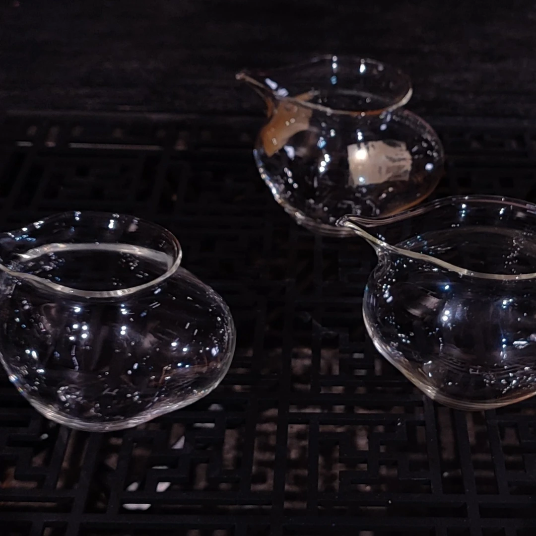 匚言曹明健手作高硼硅八大山人飞鸟公道杯