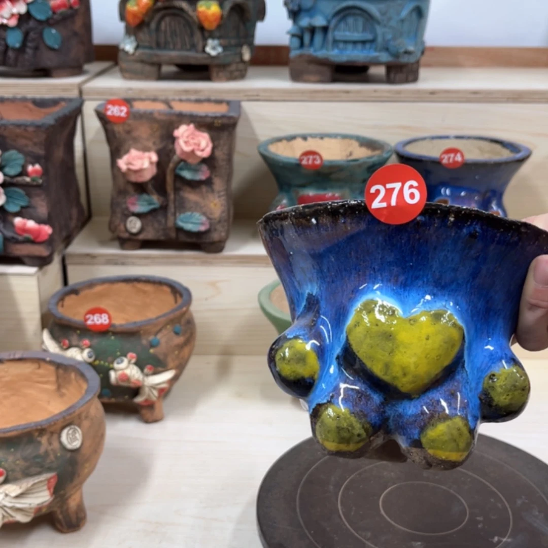 【闪购商品】紫砂花盆276号内口14.5外高12