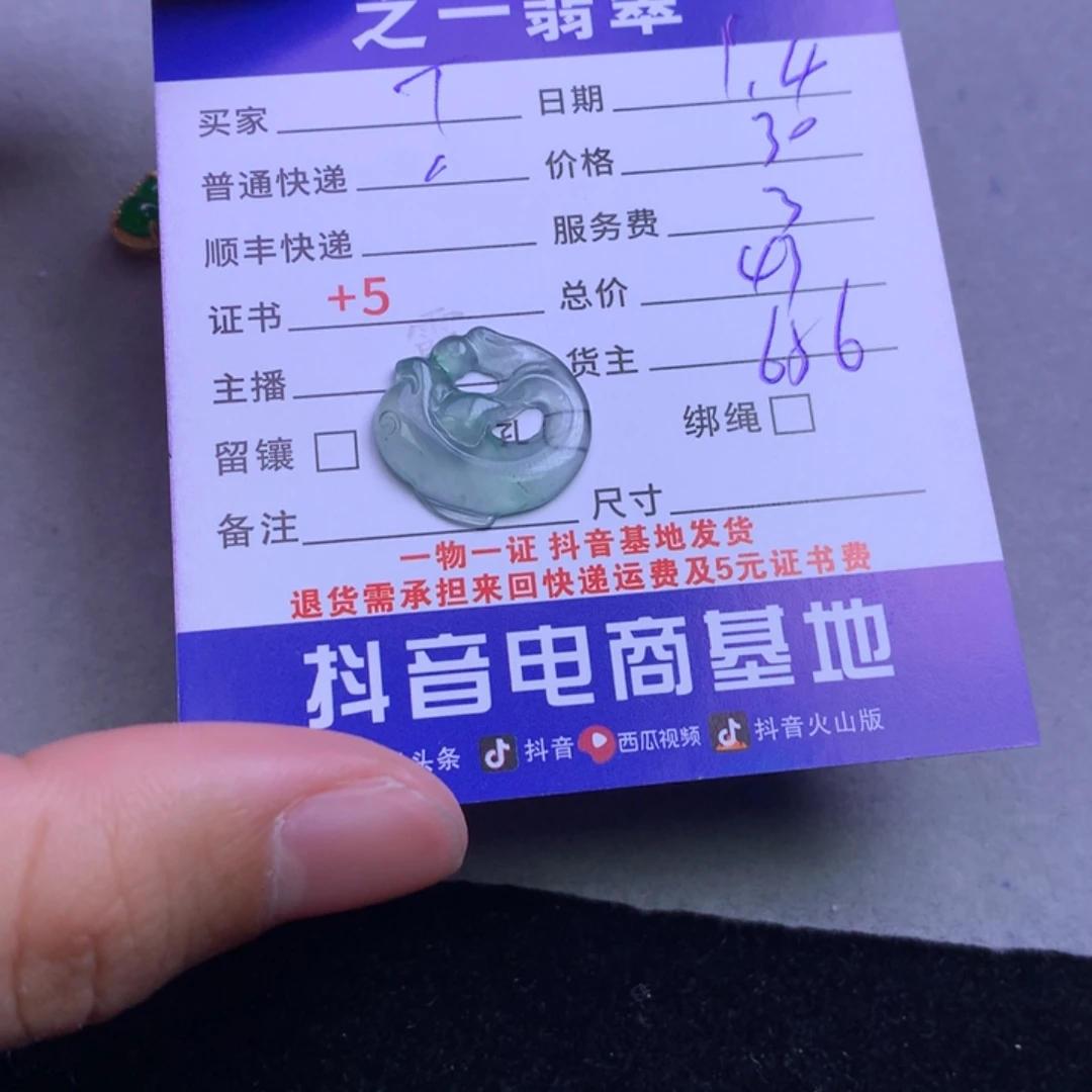 颈饰未镶嵌翡翠T****t