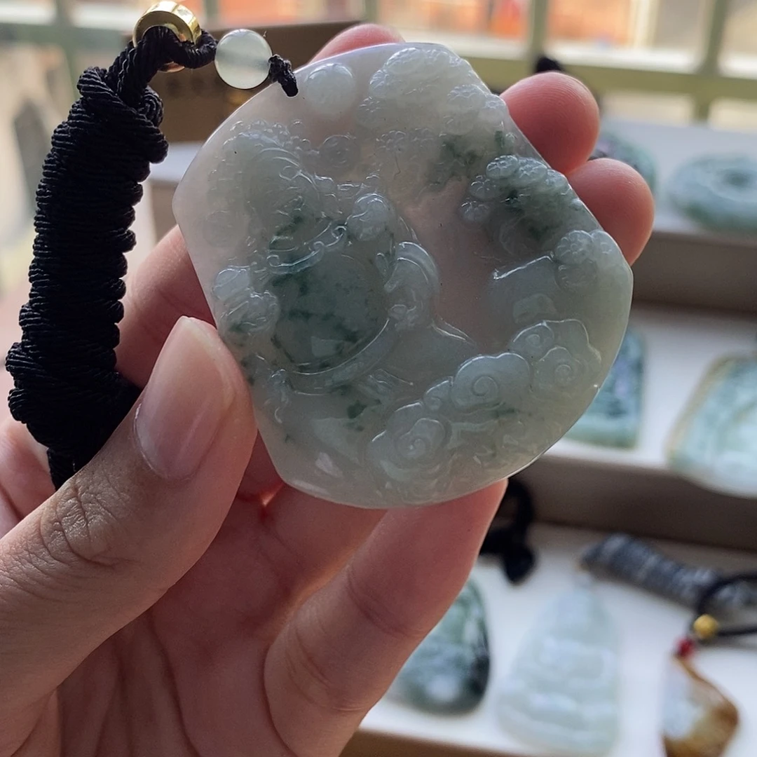 【闪购商品】颈饰未镶嵌翡翠天然缅甸A货翡翠