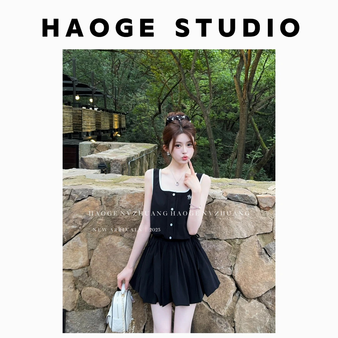 云朵花苞裙X5LYQ0552A连衣裙预显瘦裙子夏季设计感减龄