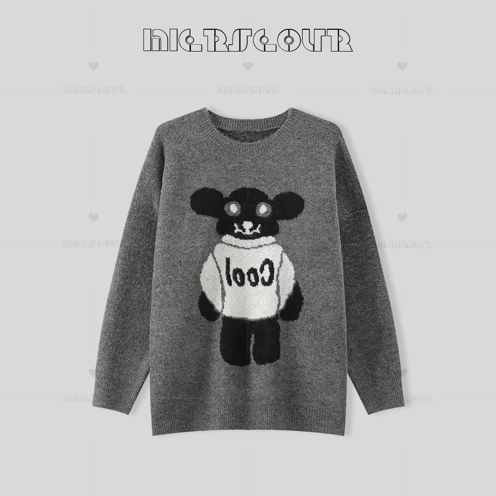 2024冬季新款卡通百搭宽松针织毛衣115