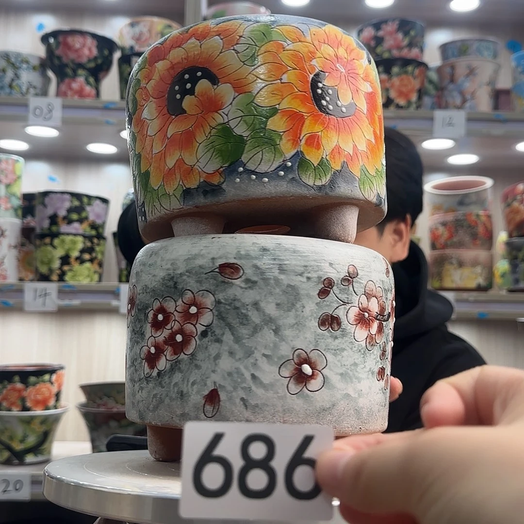 紫砂花盆瑕疵瑕疵686