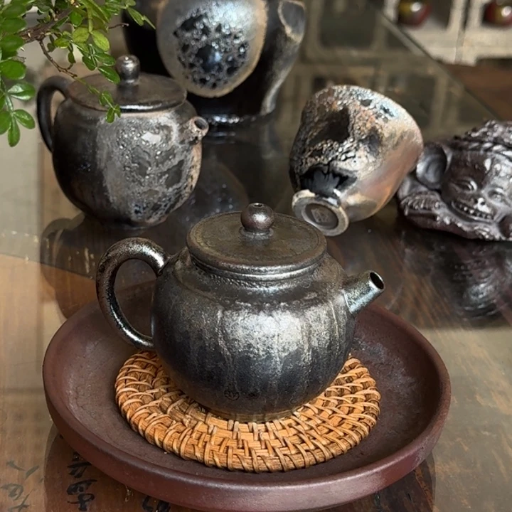 建水紫陶柴烧茶具