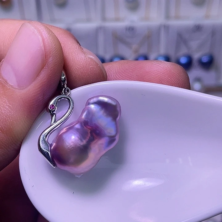 淡水珍珠合金颈饰08