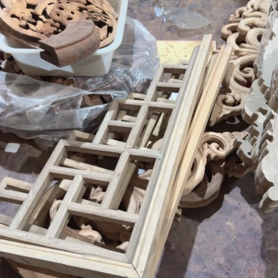 戴***权香榧木35一对角花包邮