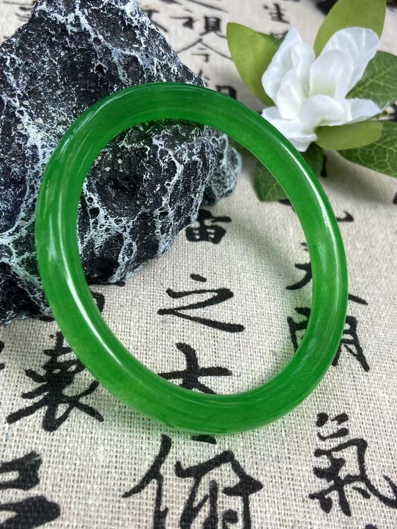 21满绿手镯小园条--多样性发其一甜美百搭时尚经典镯子精美494