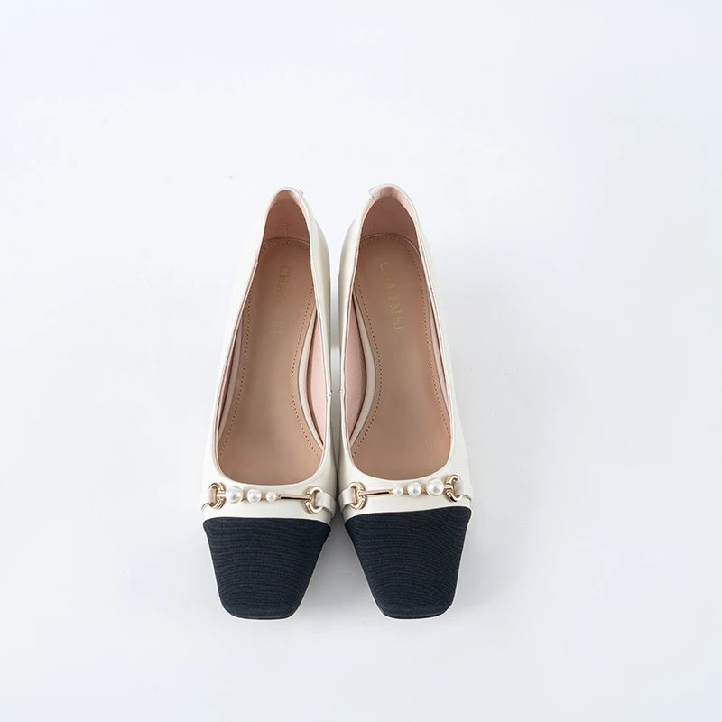 冯（CHAOMEI【珍珠单鞋】休闲鞋透气多色时尚气质TGSC02403