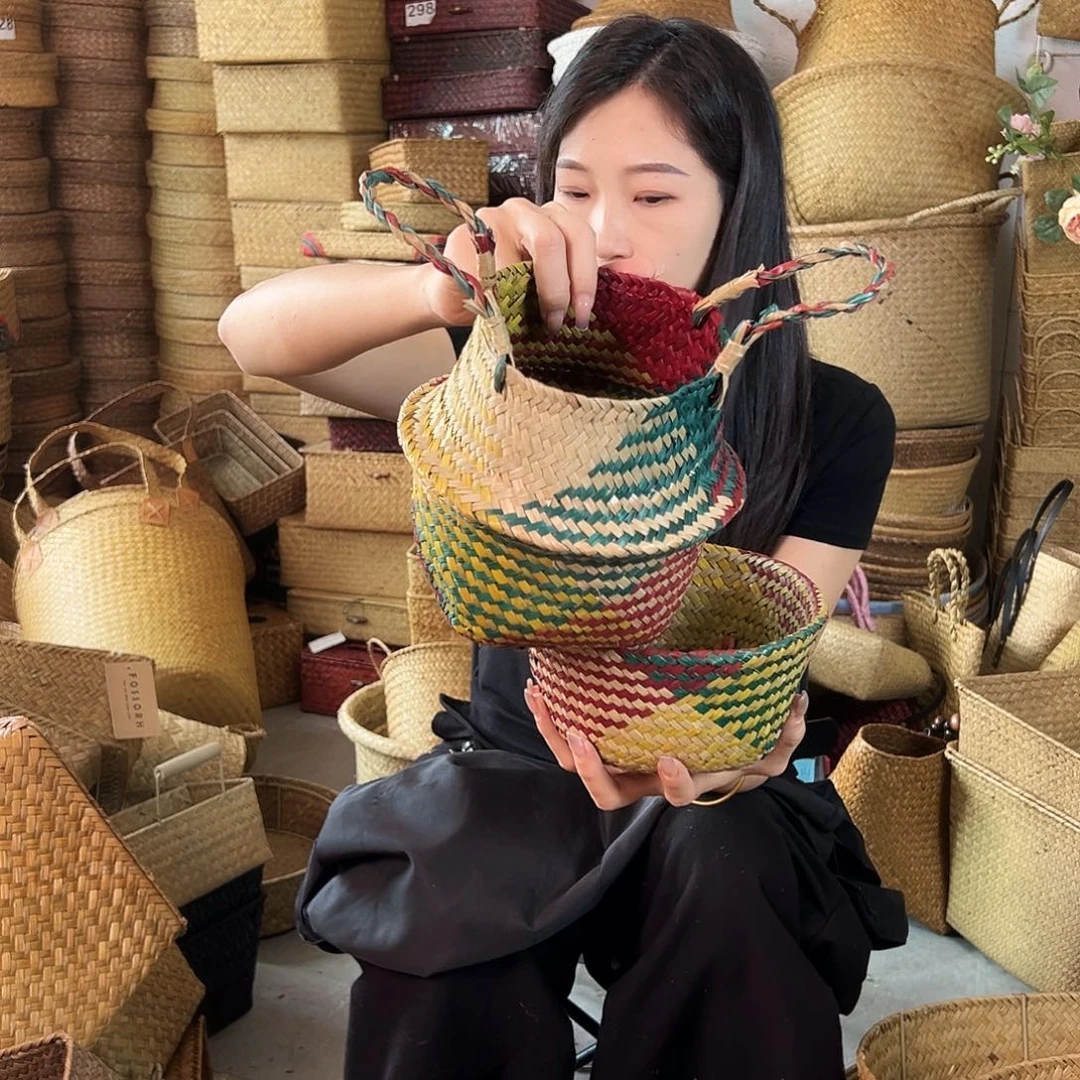 草编草编包/草编收纳盒微瑕疵