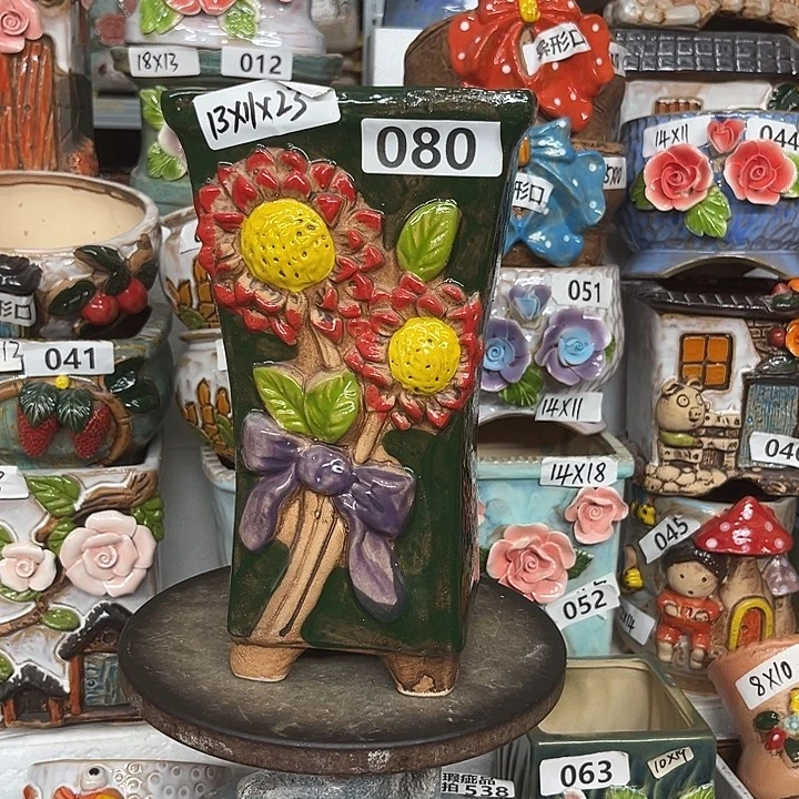 紫砂花盆粗陶材质多肉花盆