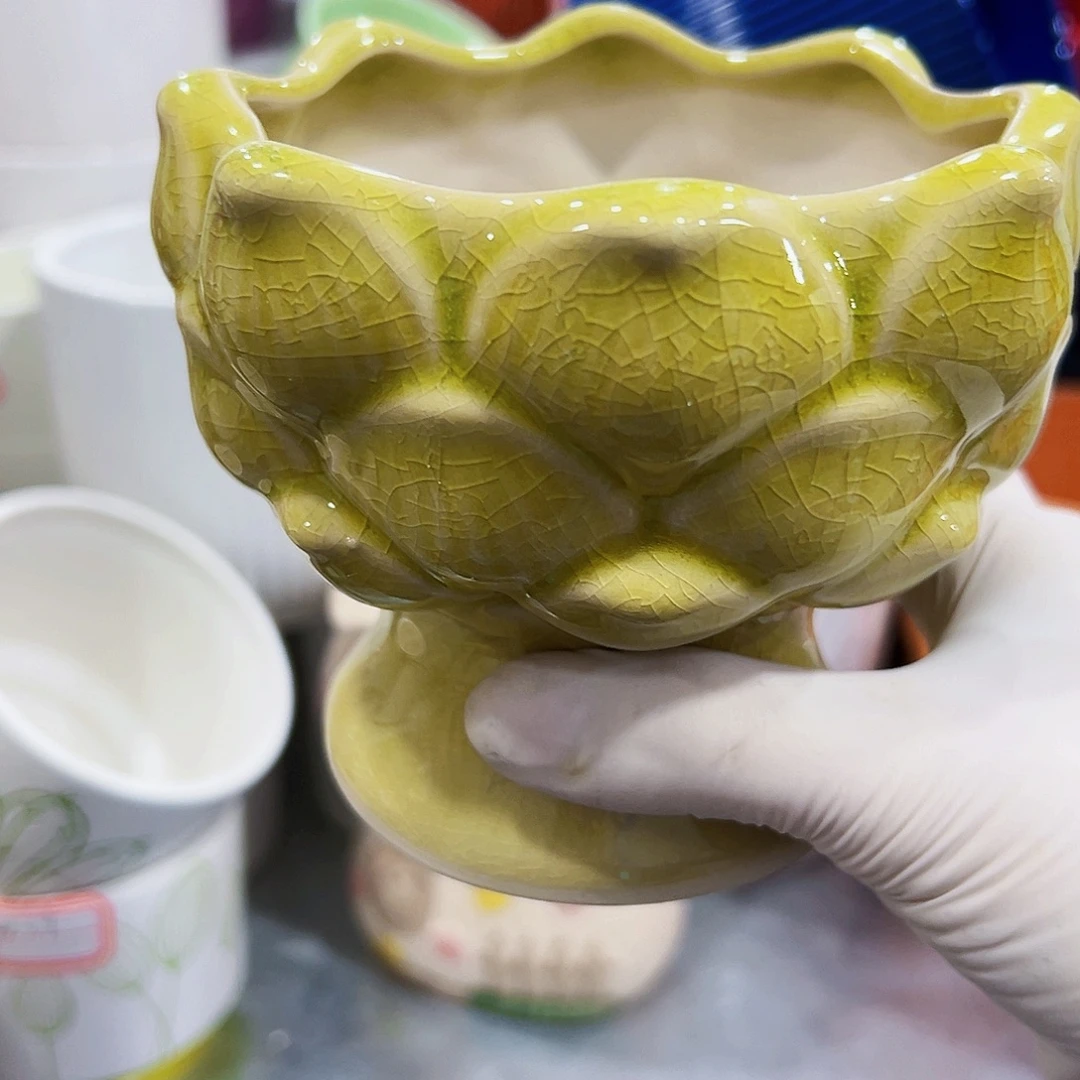 有孔外贸尾单陶瓷花盆凑单10米包邮