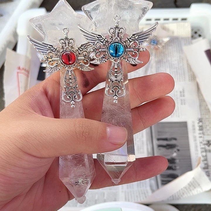 麦***夫未镶嵌摆件水晶水晶