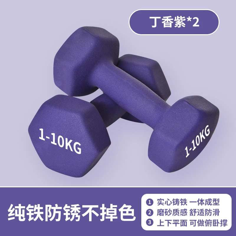 哑铃男女家用健身器材可调节实心铸铁全身锻炼专业哑铃运动小哑铃