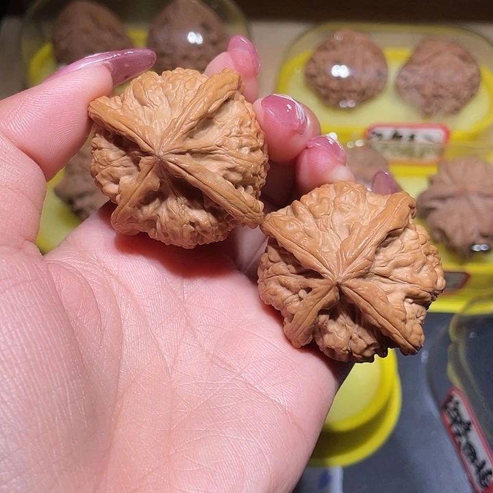 吊坠文玩核桃43玉玺四棱