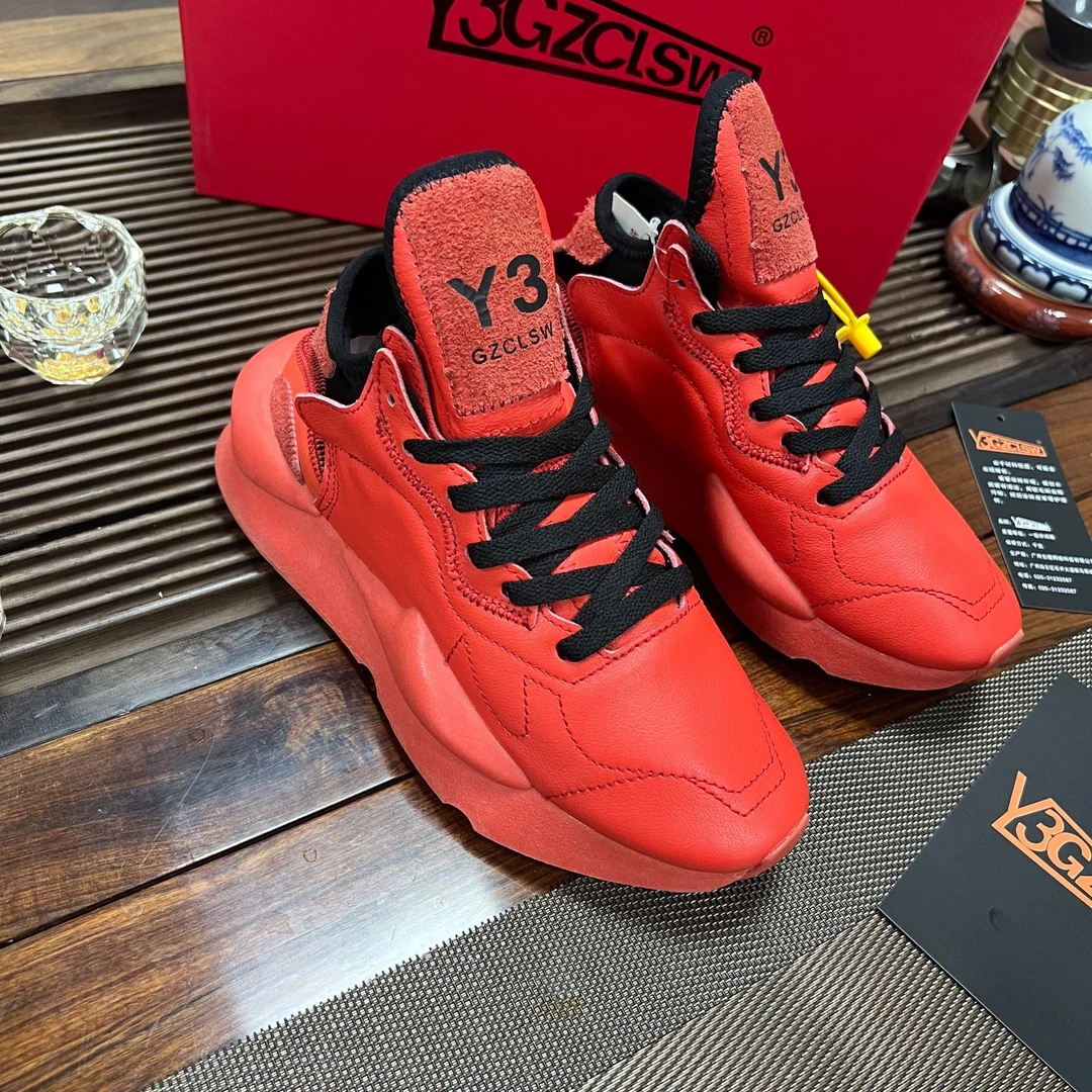 Y3GZCLSW高帮情侣跑步老爹鞋厚底潮鞋女鞋时尚红色男鞋运动鞋跑鞋