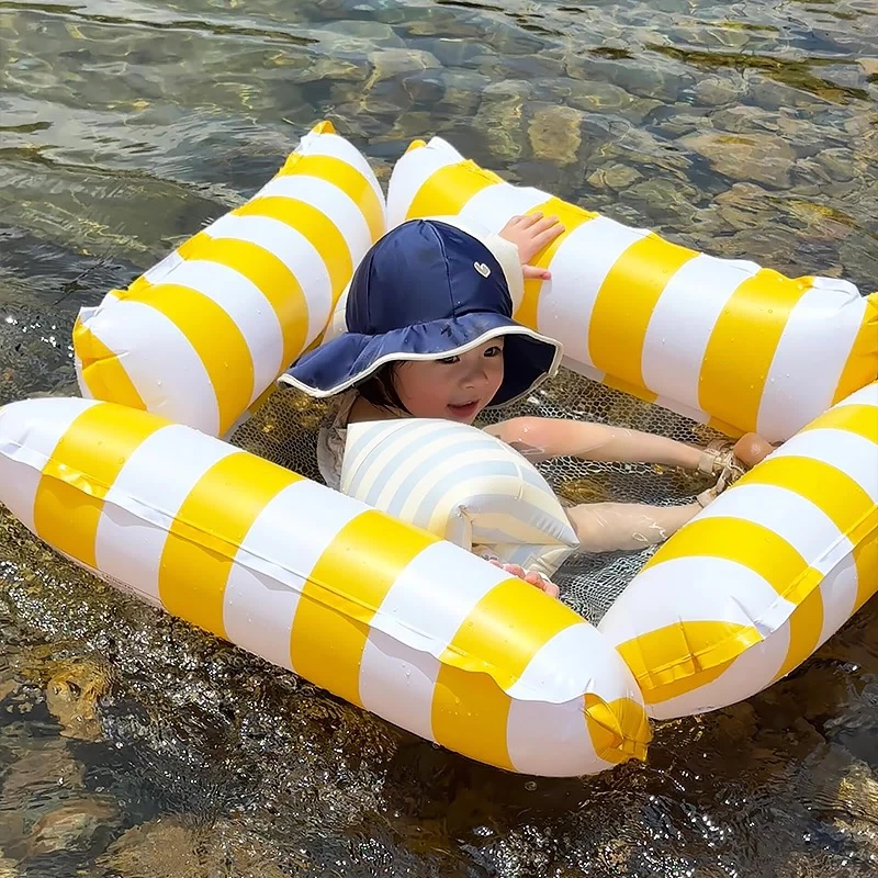 游泳圈浮床儿童充气浮排躺椅水上漂浮神器宝宝坐圈海边玩水浮垫