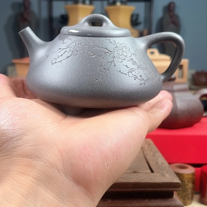 茶杯紫砂子石瓢微瑕