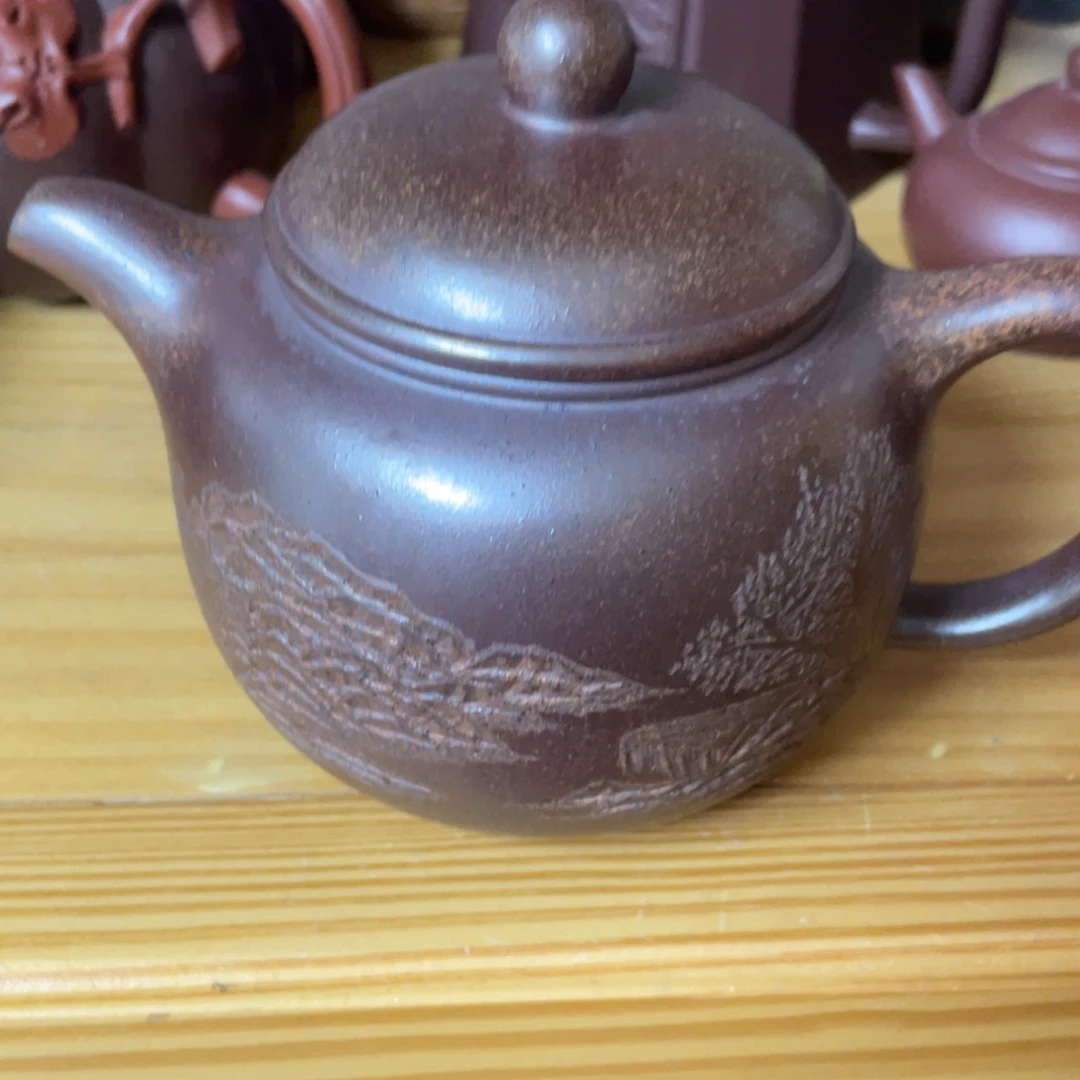 底槽青茶壶紫砂艺术作品