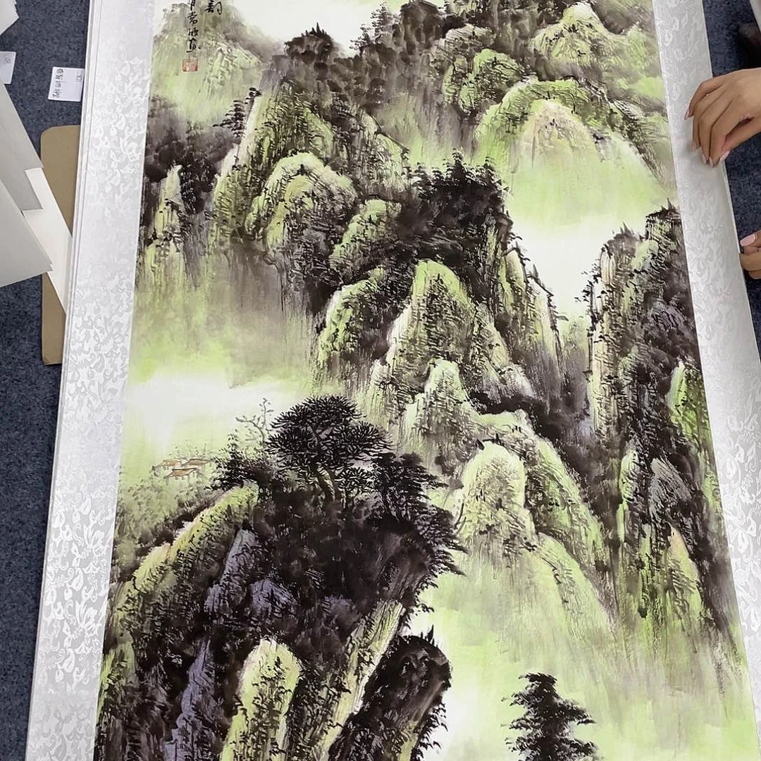 国画作品小姐姐放漏…