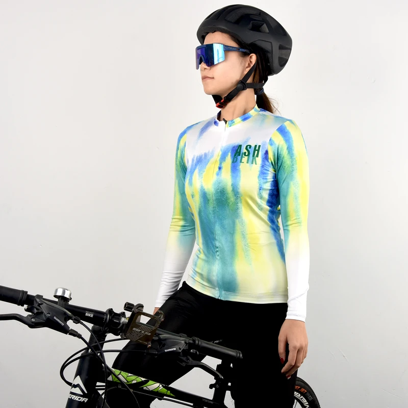 【入门级孤品骑行服】高弹牛奶丝面料骑自行车长袖上衣速干透气