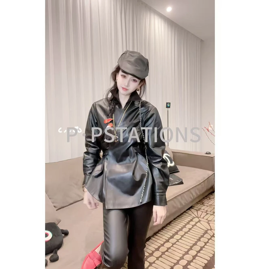 PP 2025｜一场日落 海宁绵羊皮真皮女外套百搭时尚