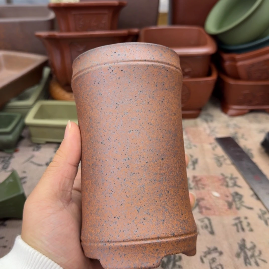 紫砂花盆宜兴紫砂正品7.5x14