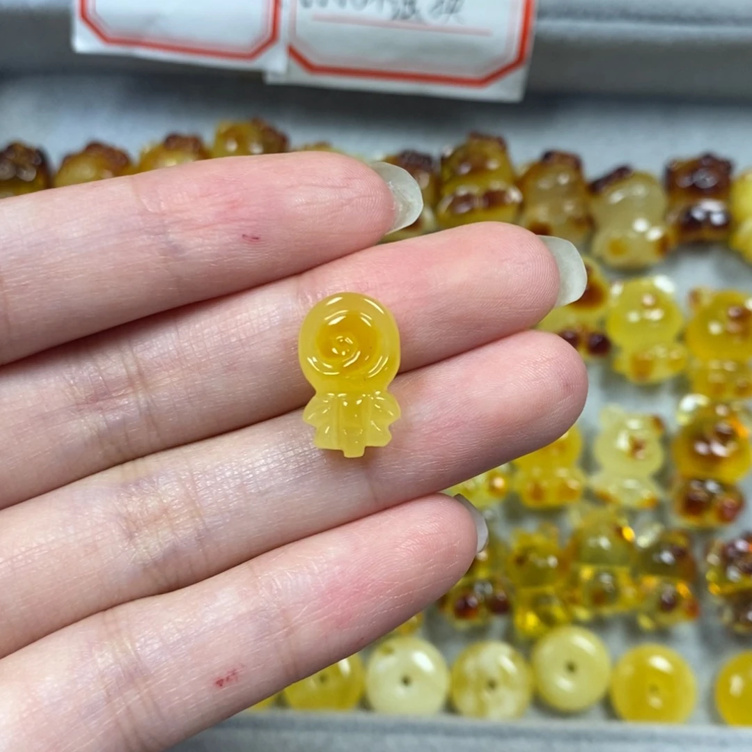 未镶嵌颈饰蜜蜡棒棒糖