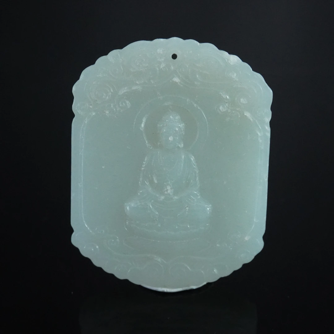 民国和田玉佛牌362541*古玉*传承