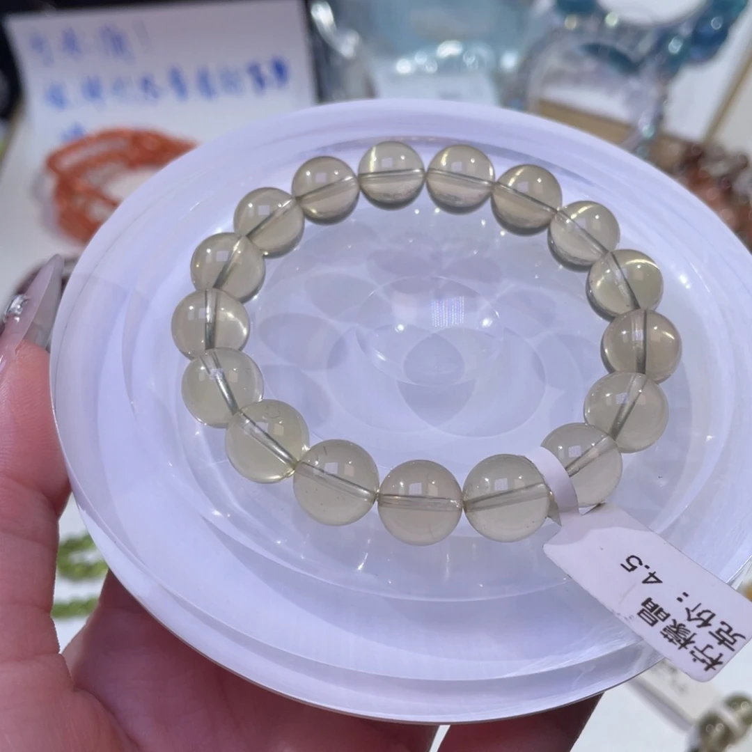 未镶嵌手链水晶巴西柠檬黄水晶11mm