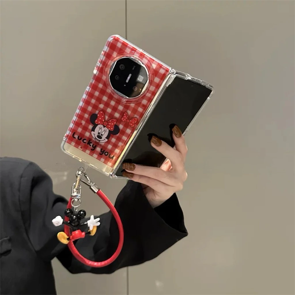可爱红格米妮米奇挂件适用华为matex6手机壳matex5典藏版MateX3新