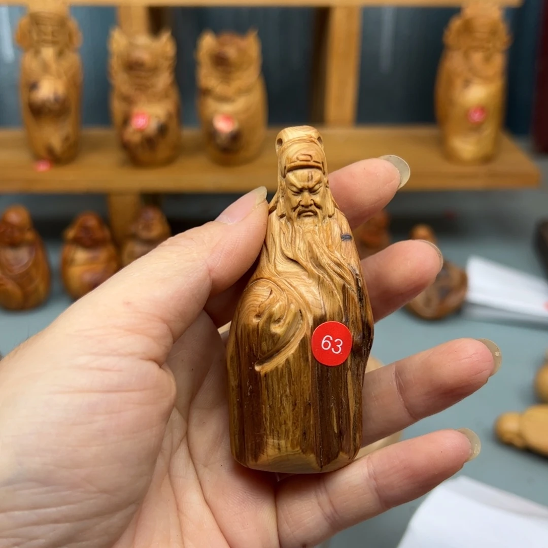 油***花木崖柏木摆件手把件，