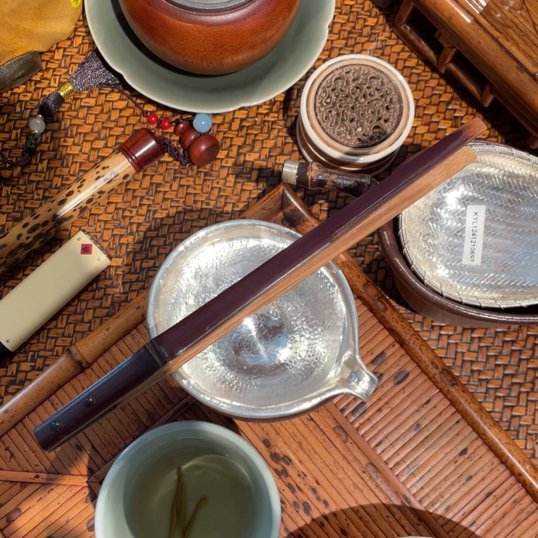 紫砂茶案老煤竹茶夹老煤竹茶夹