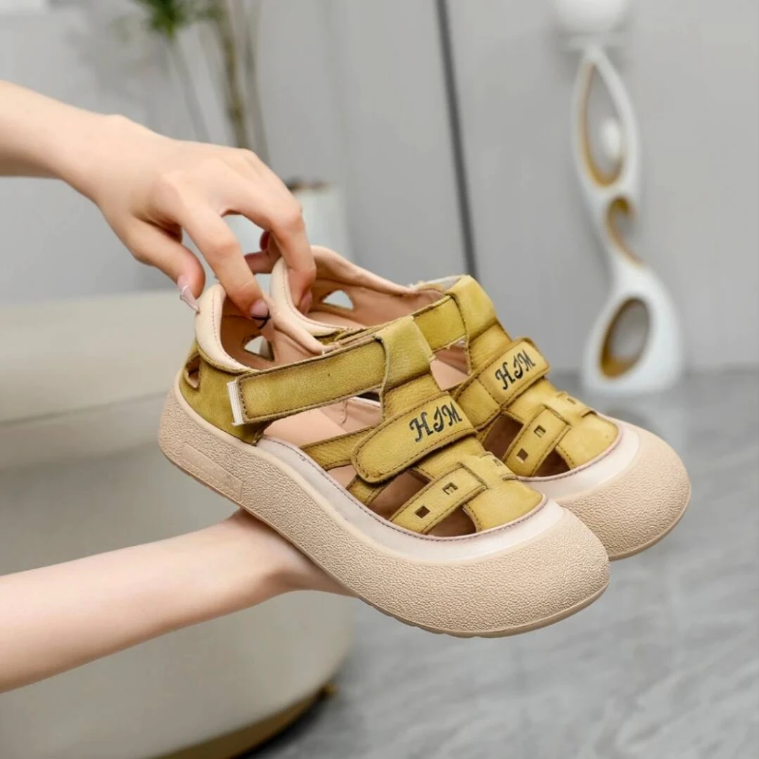7252软底软面超轻超透气镂空2025夏季新款女鞋休闲百搭浅口女鞋