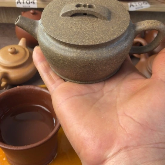 紫砂茶壶青段泥汗瓦150豪升全手工