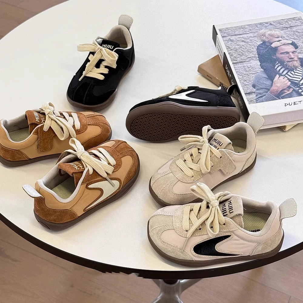 韩版儿童运动鞋2025春秋女童德训鞋轻便男童阿甘鞋透气宝宝鞋子潮