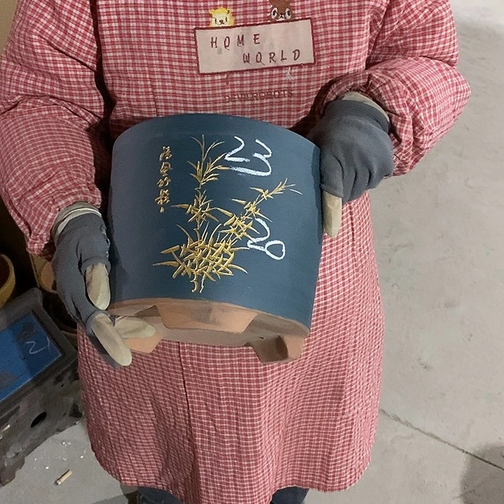 紫砂花盆紫砂花盆