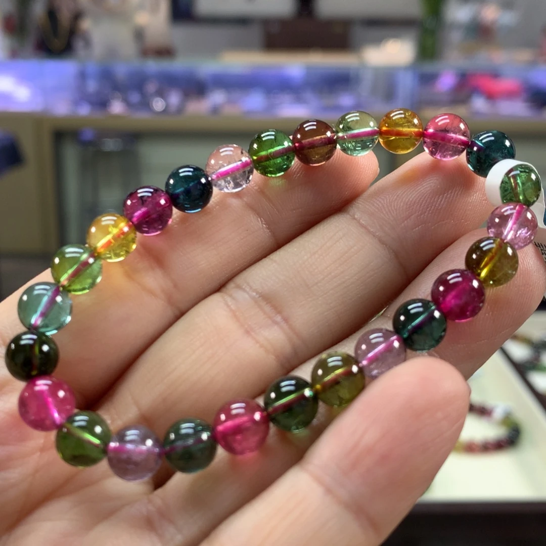 碧玺手链未镶嵌7.6左右