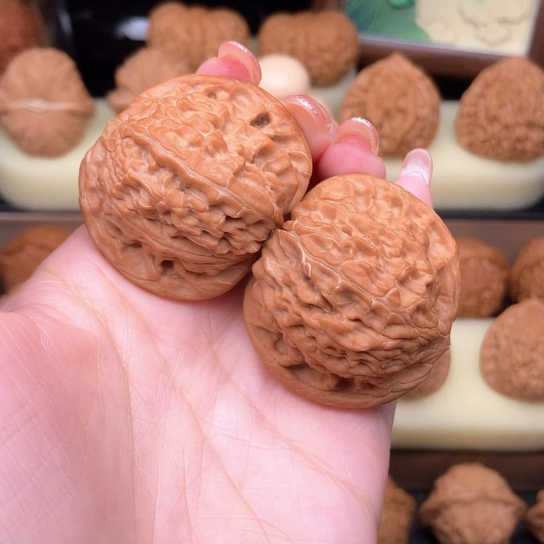 文玩核桃把件42山地磨