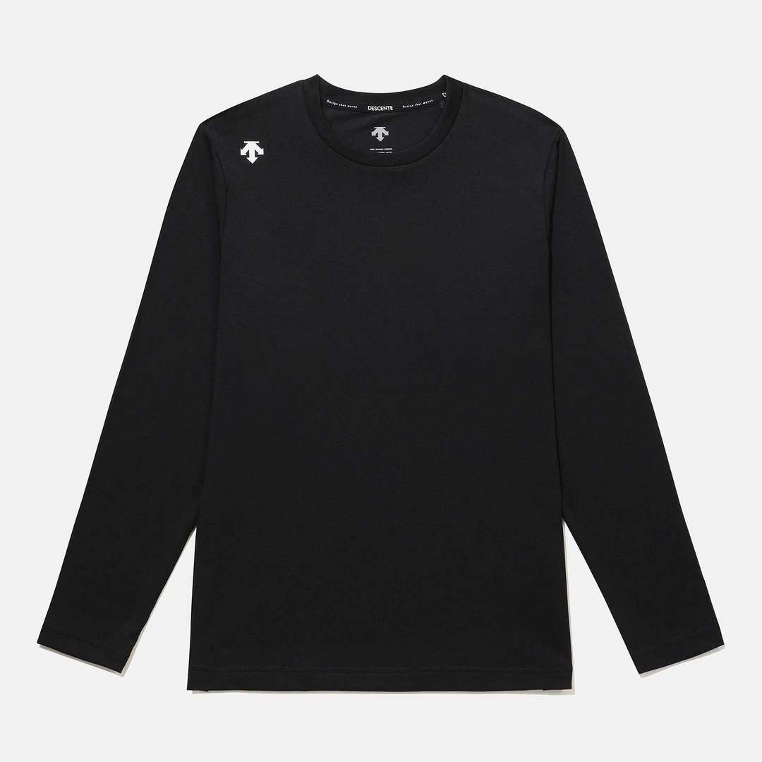 DESCENTE/迪桑特圆领背后字母标长袖T恤SP313XTL91