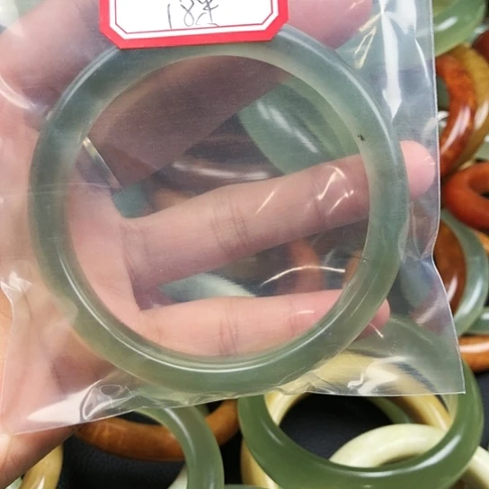 蛇纹石玉手镯未镶嵌用****7