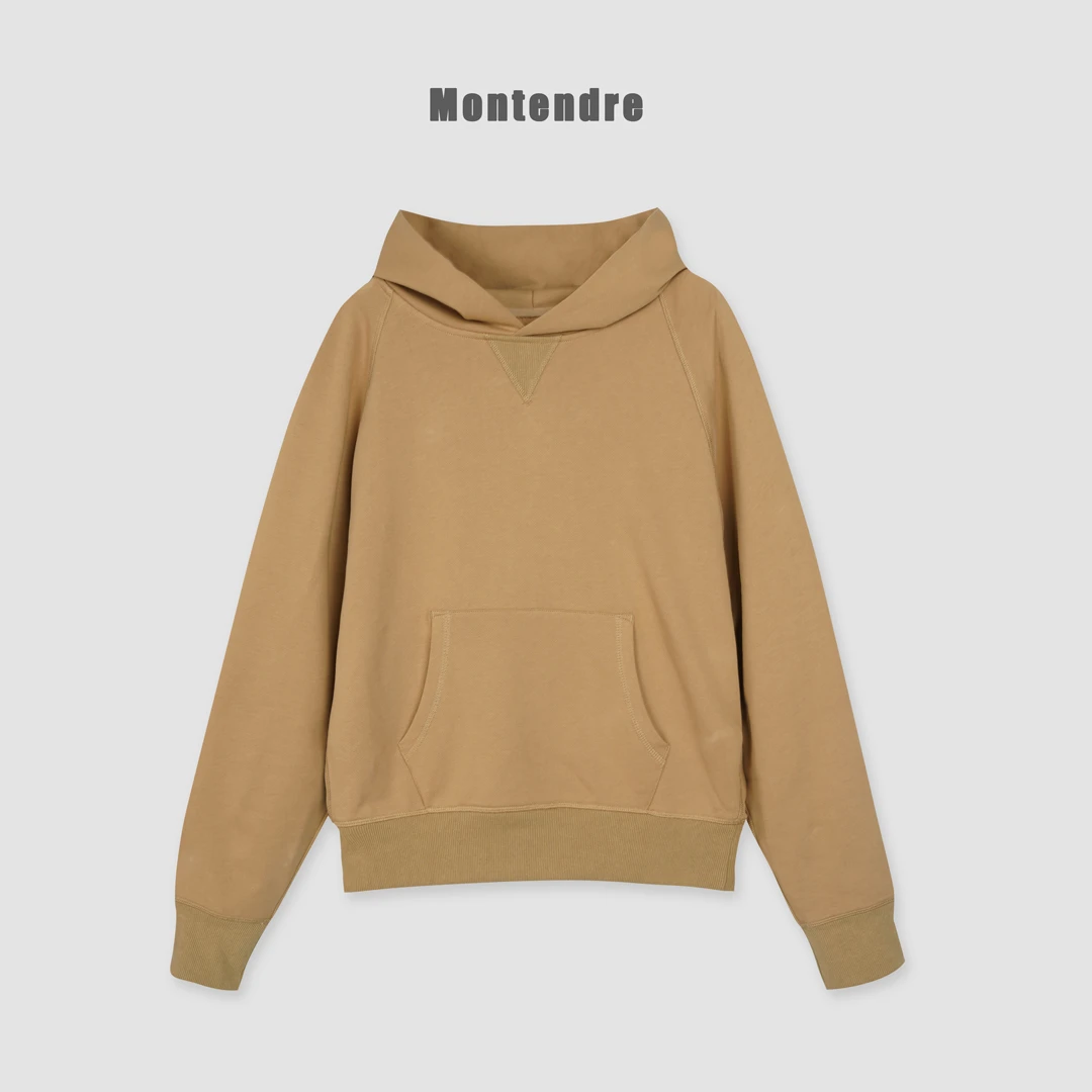 时尚休闲风百搭宽松套头长袖纯色连帽卫衣 M 秋季上新【MonTendre】