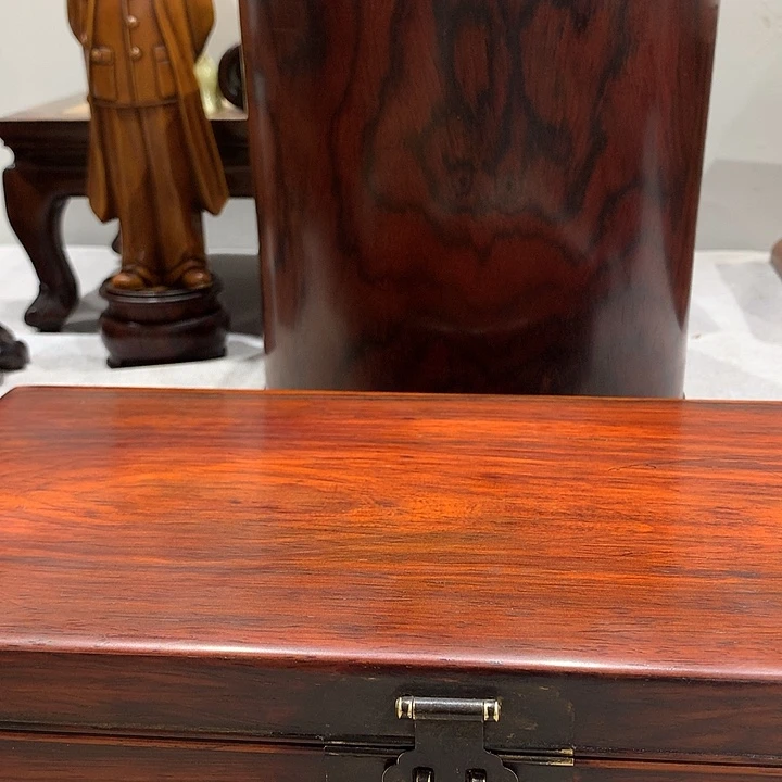 花梨木类见**晤花梨木精品拜帖盒