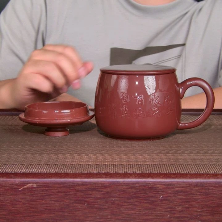 茶杯紫砂高货放漏