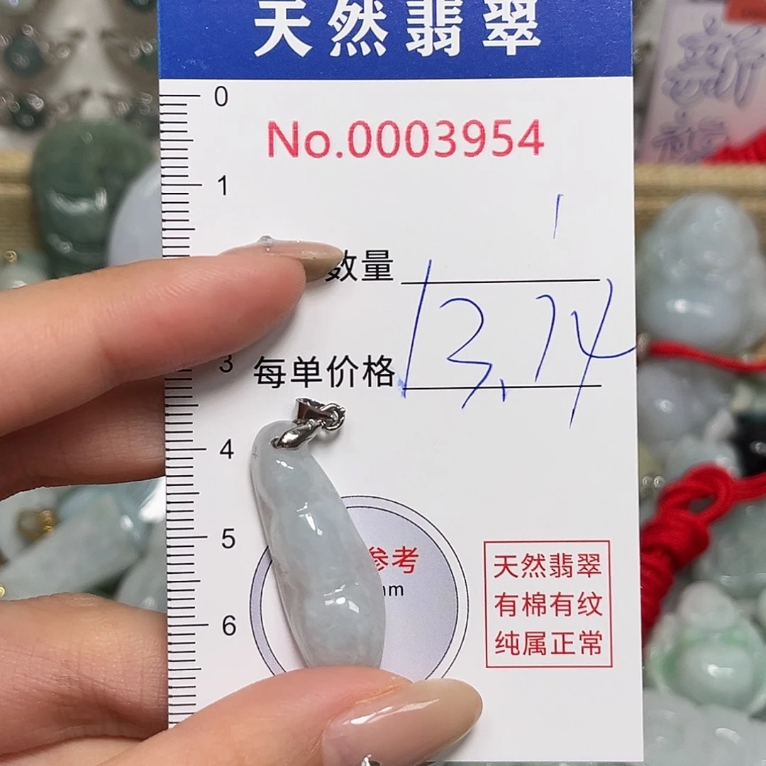 翡翠未镶嵌颈饰豆子