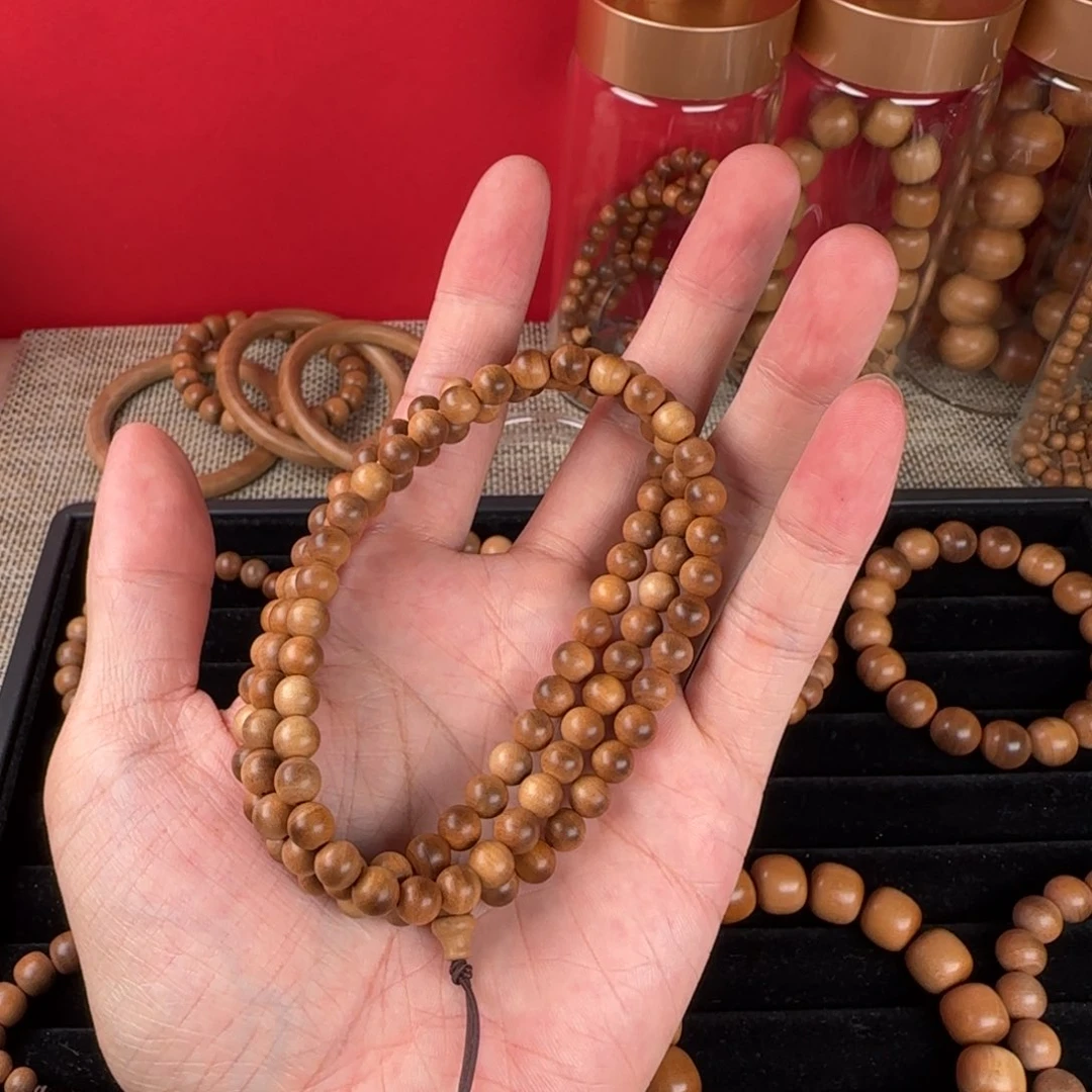 檀香木手串/手链我****～0.6x108横纹多圈