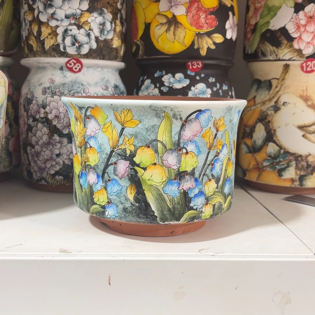 ****y景德镇手绘花盆陶瓷